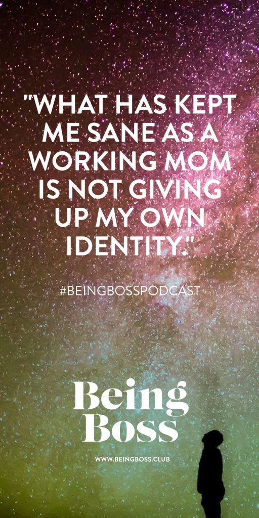 Not giving up own identity as a mom