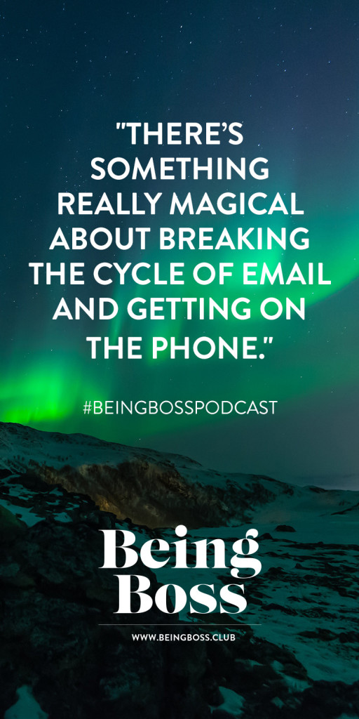 Stop emailing and get on the phone