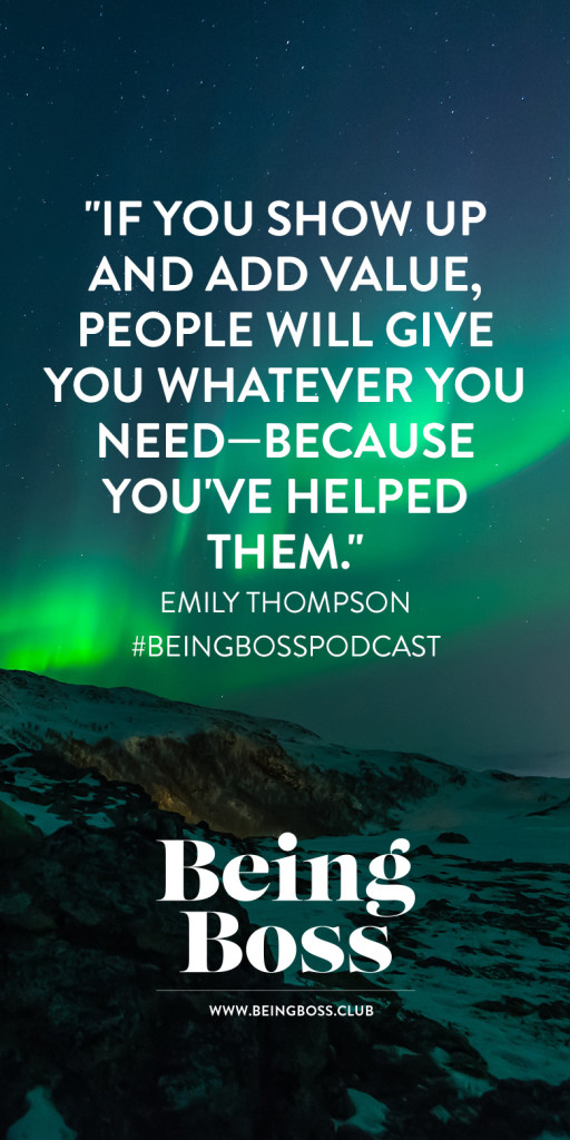 Show up and add value as a creative entrepreneur