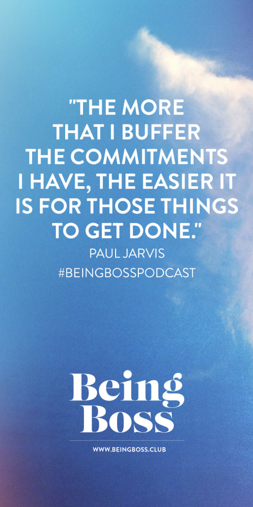 Buffer commitments creative entrepreneur
