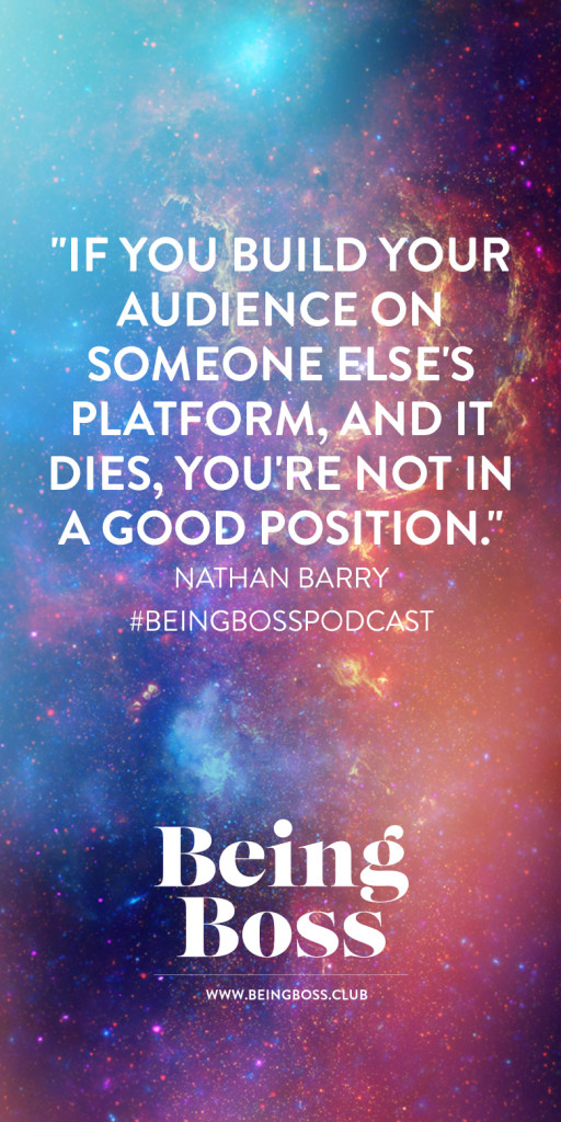 Don't rely on social media platforms to build your audience
