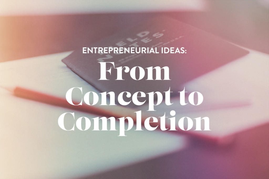 Entrepreneurial Ideas: From Concept to Completion