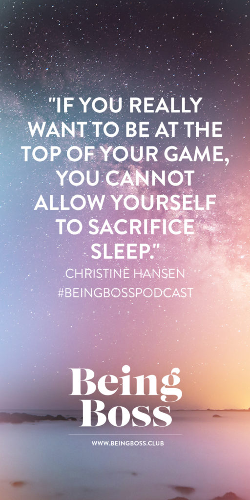 Sleep helps you be at the top of your game