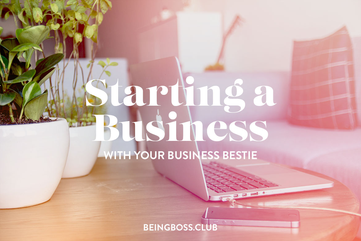 Starting a business with your business bestie