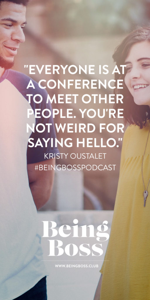 Don't be afraid to say hello at conferences