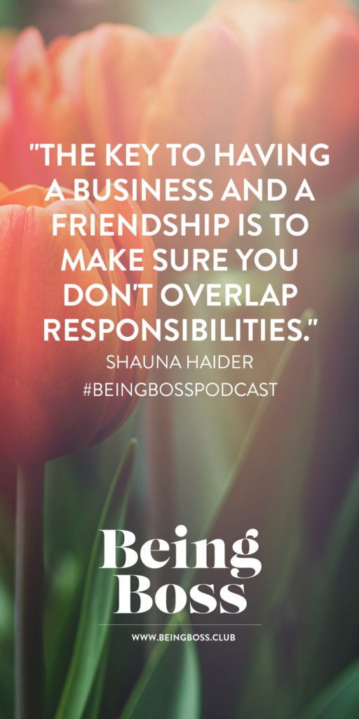 Responsibilities in a business partnership