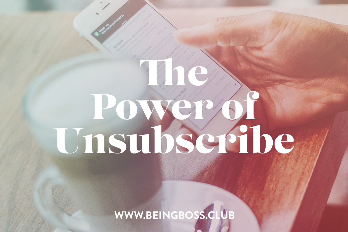 The power of unsubscribe