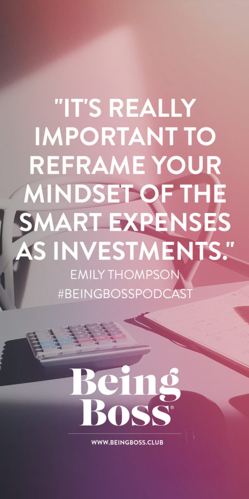 Expenses are investments