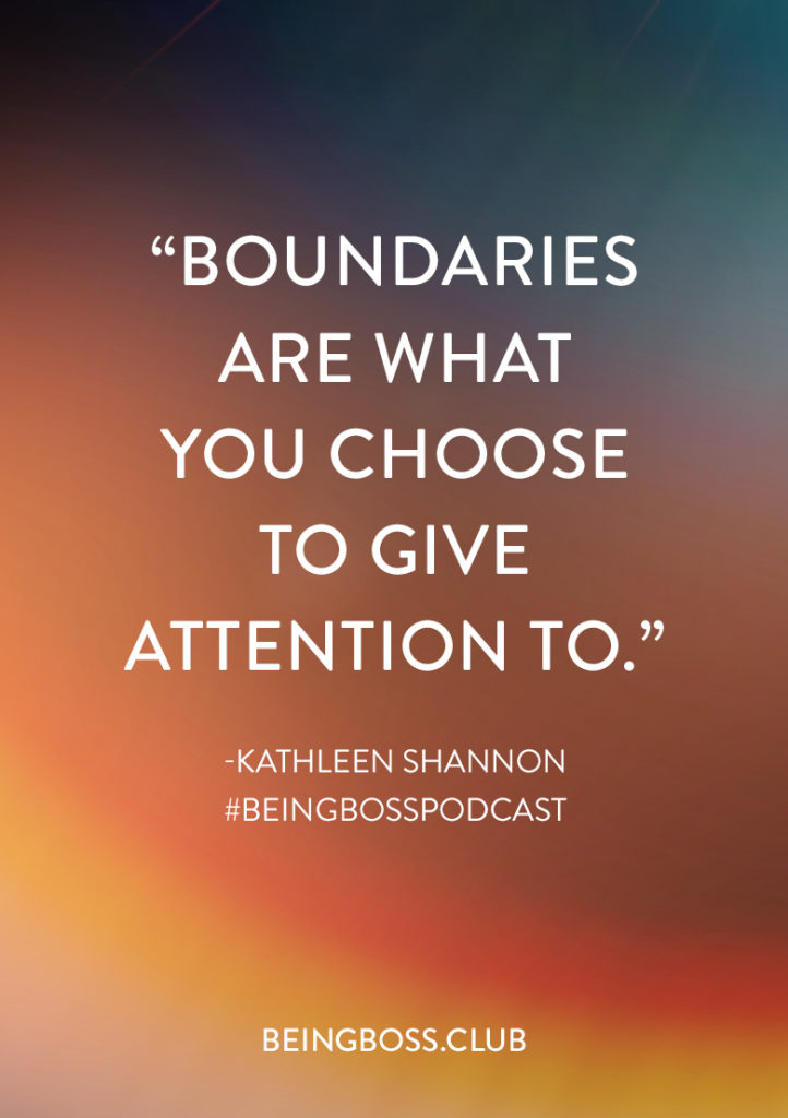 Boundaries are where you put action