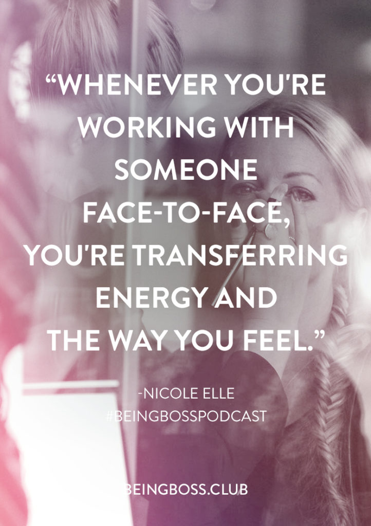 Working face-to-face is an energy transfer