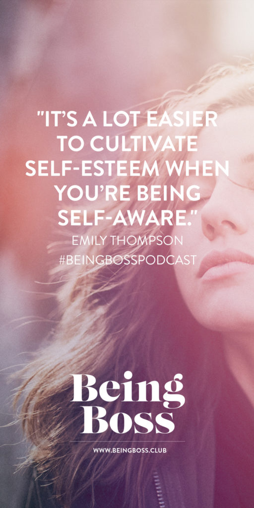 Self esteem comes from self awareness