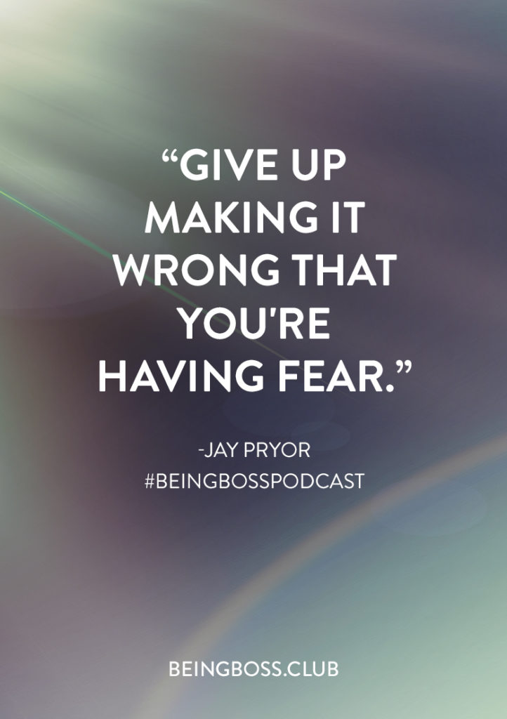 You're having fear
