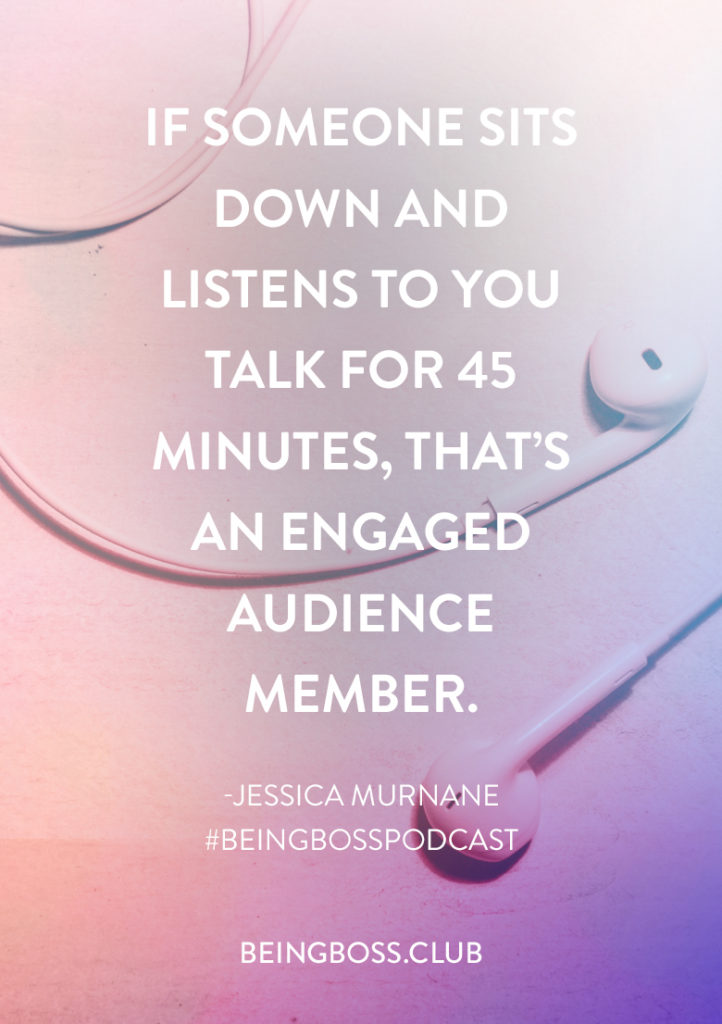 Engaged podcast audience