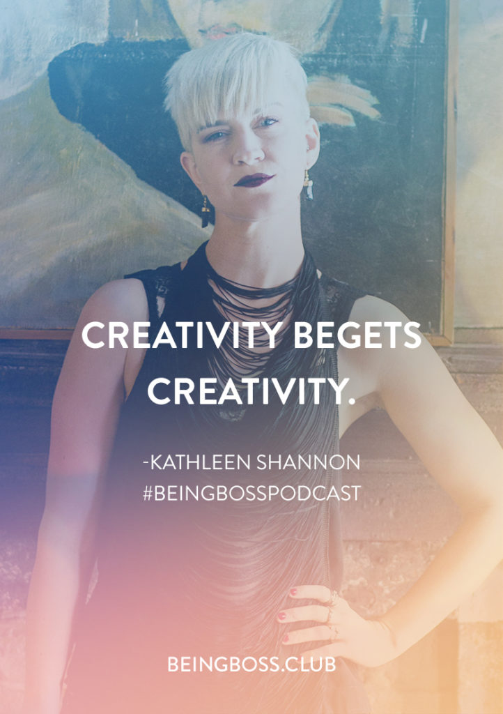 Creativity begets creativity