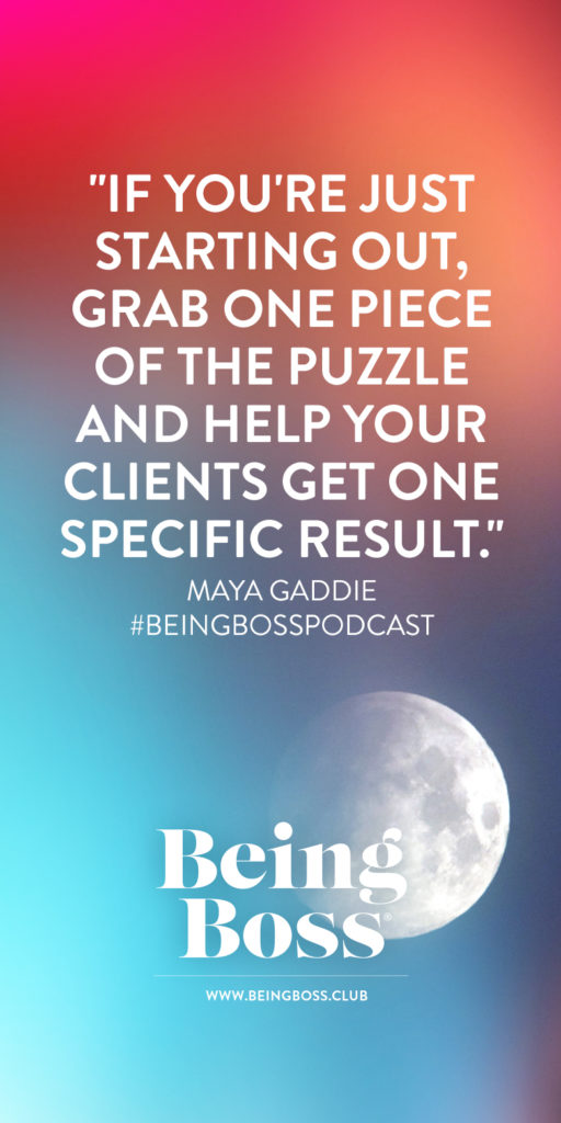 Your program should help clients get one specific result