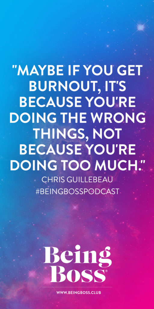Burnout is because you're doing the wrong things