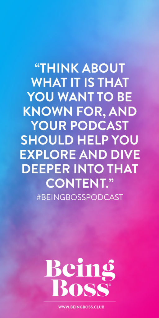 Create content around what you want to be known for