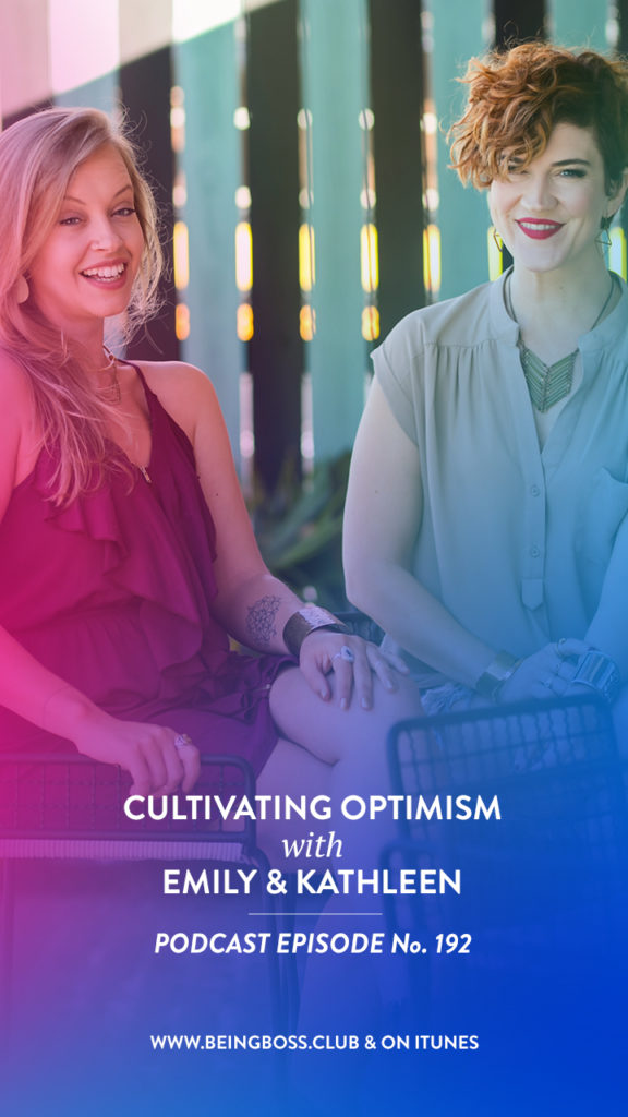 Cultivating Optimism on Being Boss Podcast