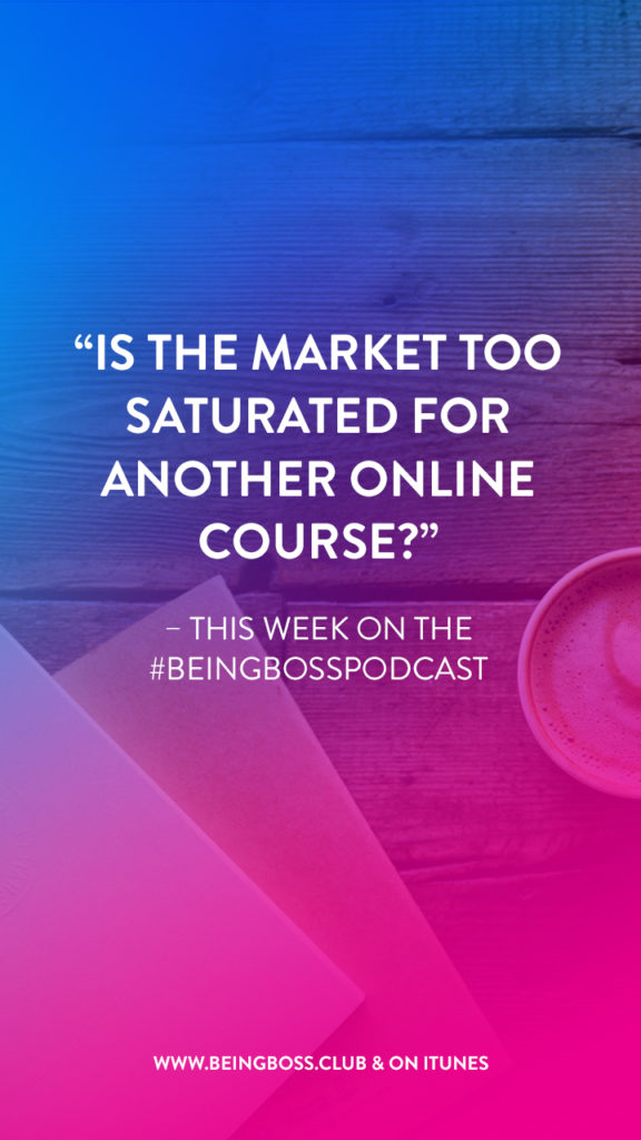 Is the market too saturated for another online course?